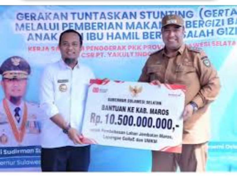 Pemkab Maros Dapat bantuan Rp10,5 M dari Pemprov Sulsel