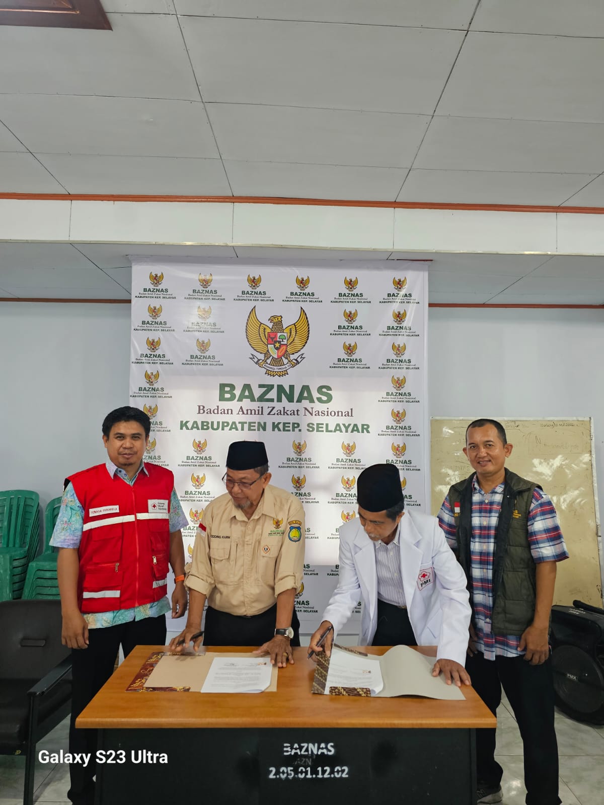 BAZNAS-PMI Selayar Teken MoU dan PKS