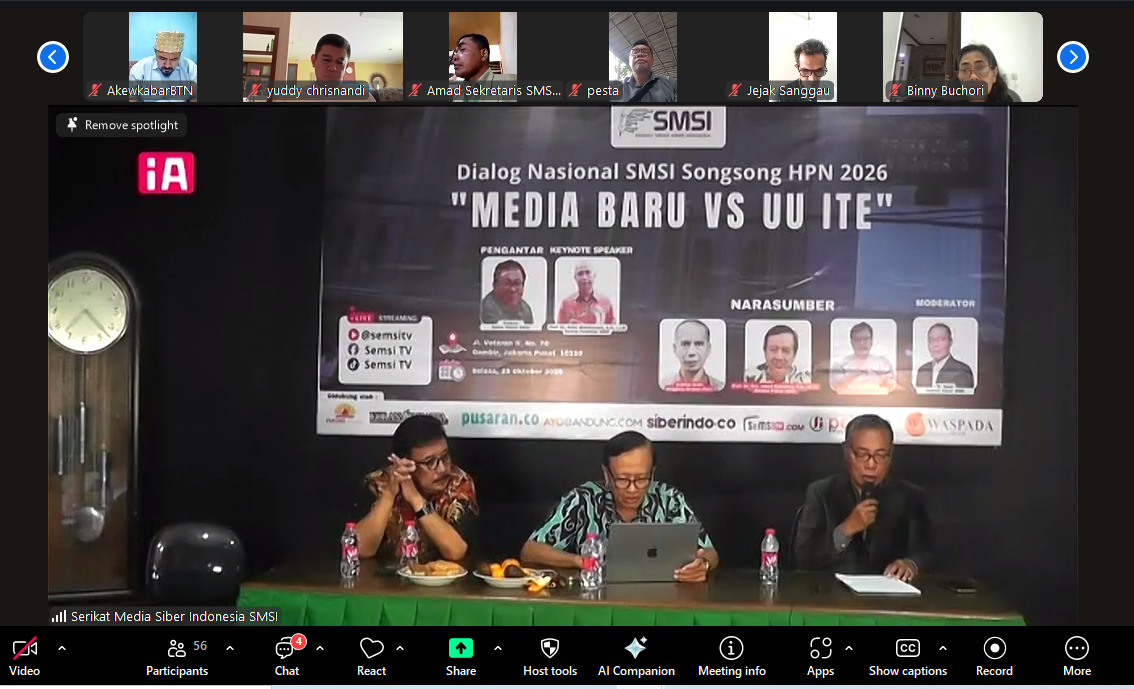 Jelang HPN 2026, SMSI Dialog Media Baru vs UU ITE