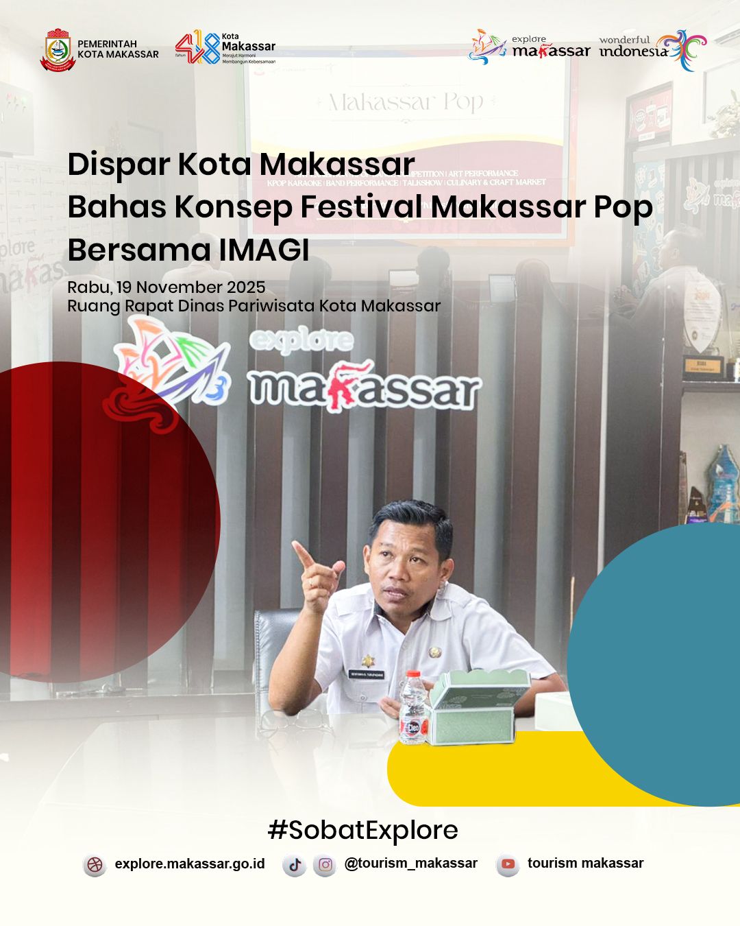 29 November IMAGE Gelar Makassar Pop, Sekdispar Minta tak Sekadar Ajang Hiburan
