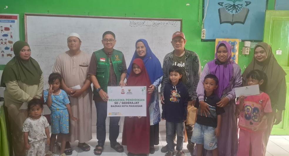 BAZNAS Bantu Biaya Pendidikan bagi Siswa SD Inpres Mallengkeri Bertingkat