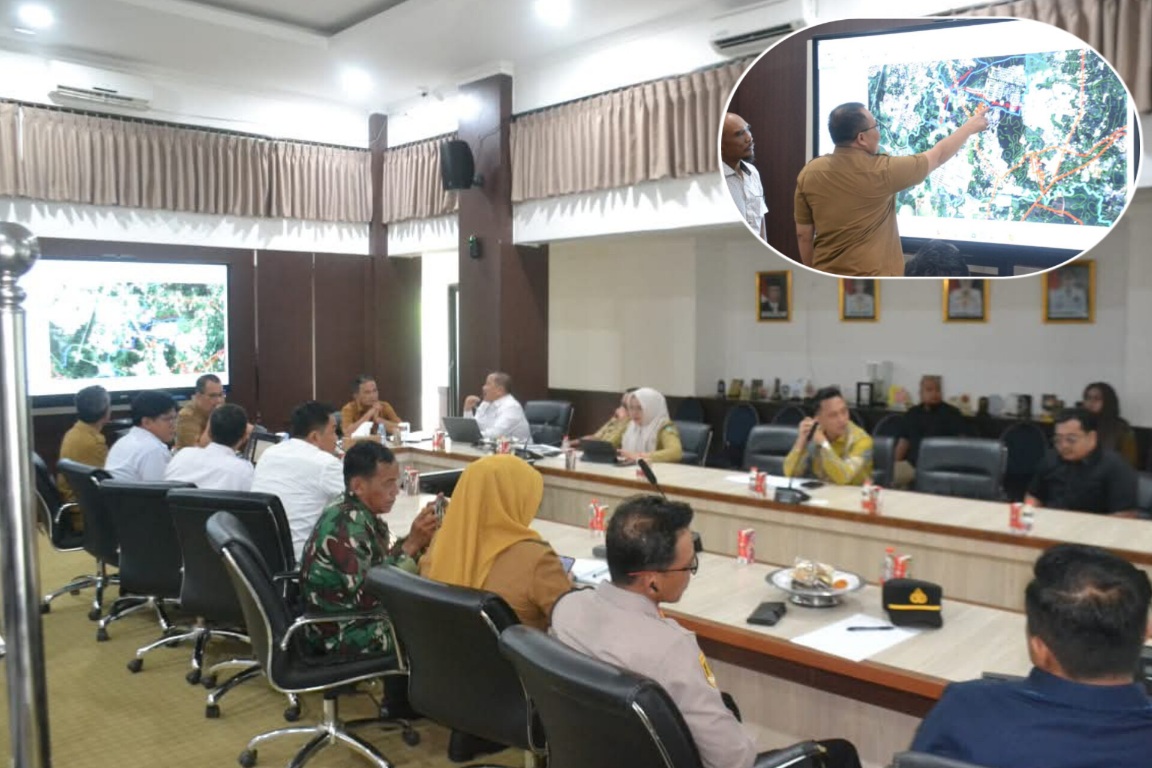 Tangani Banjir di Moncongloe. Pemkab Maros Gelar Rakor