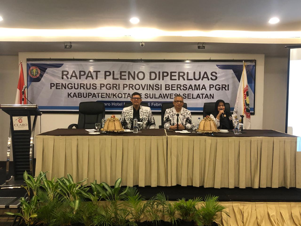 PGRI Sulsel Pleno Diperluas