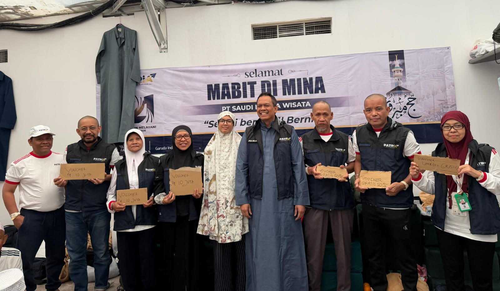 7 Jamaah Haji dari Saudi Patria Wisata dapat Hadiah Umrah, 1 Full Gratis
