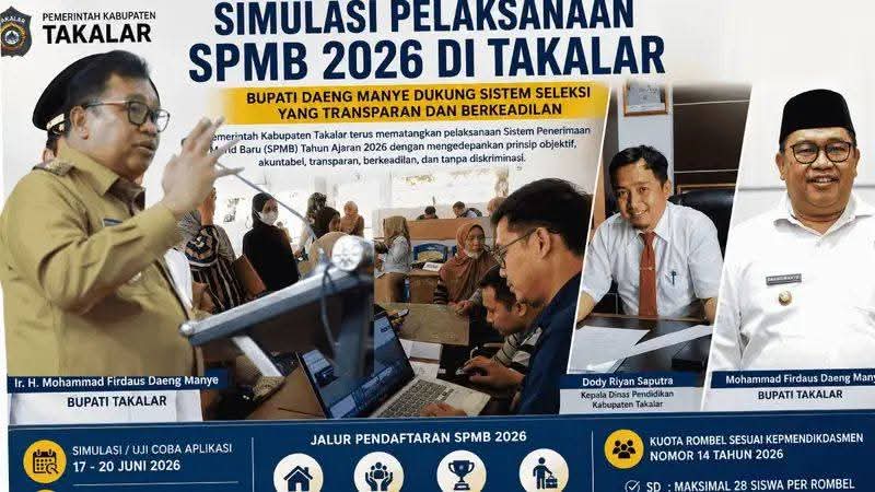 Bupati Daeng Manye Tegaskan Penerimaan Siswa di Takalar Harus Transparan dan Bebas Titipan