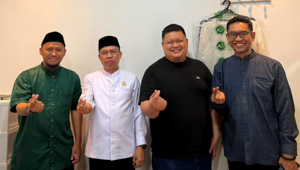 Pimpinan BAZNAS Makassar Silaturahmi Ketua Ikatan Pengusaha Wahdah Indonesia