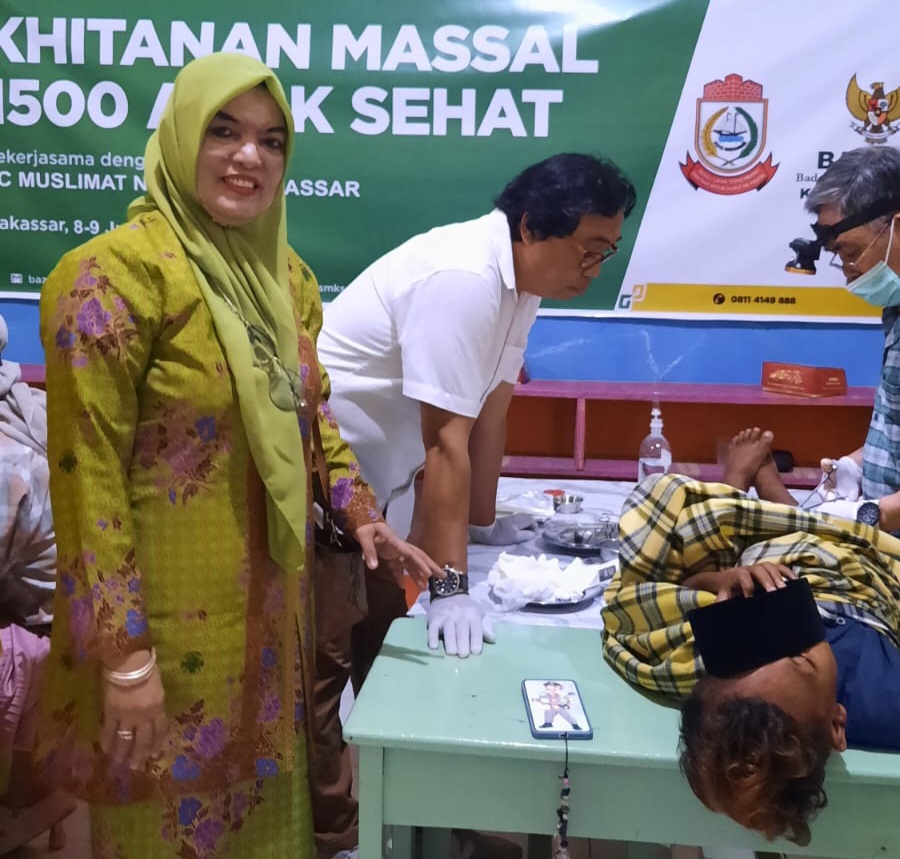 Muslimat NU Gandeng BAZNAS Makassar Sunatan Gratis bagi 100 Anak Dhuafa