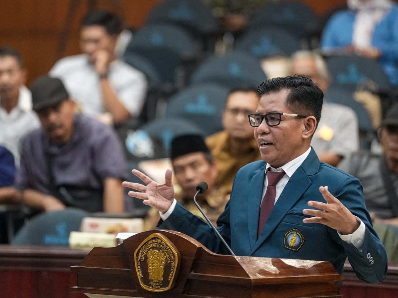 Ketua Umum Gerbang Tani Raih Doktor di UB