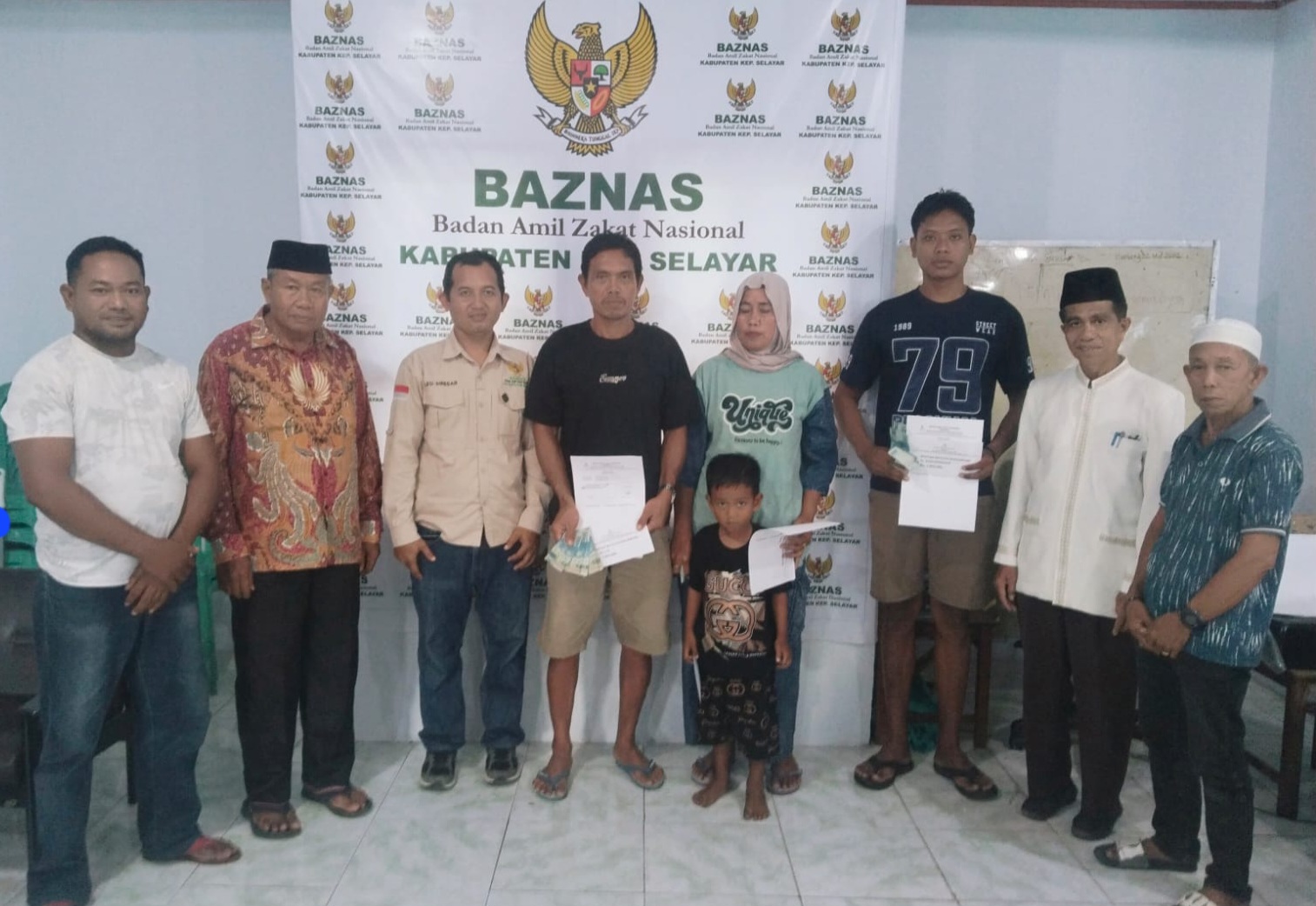 Lagi, BAZNAS Selayar Santuni Korban Selamat dalam Tragedi Tenggelamnya KLM Nurul Salsa