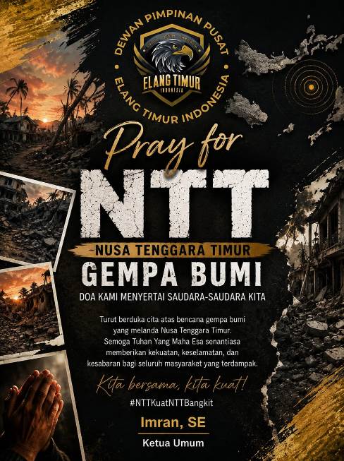 Gempa NTT, Ormas Elang Timur Indonesia Ucapkan Duka