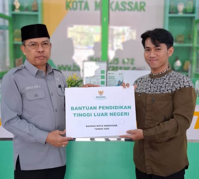 BAZNAS Bantu Tambahan Biaya Pendidikan anak Tukang Cukur Kuliah di Taif University Arab Saudi