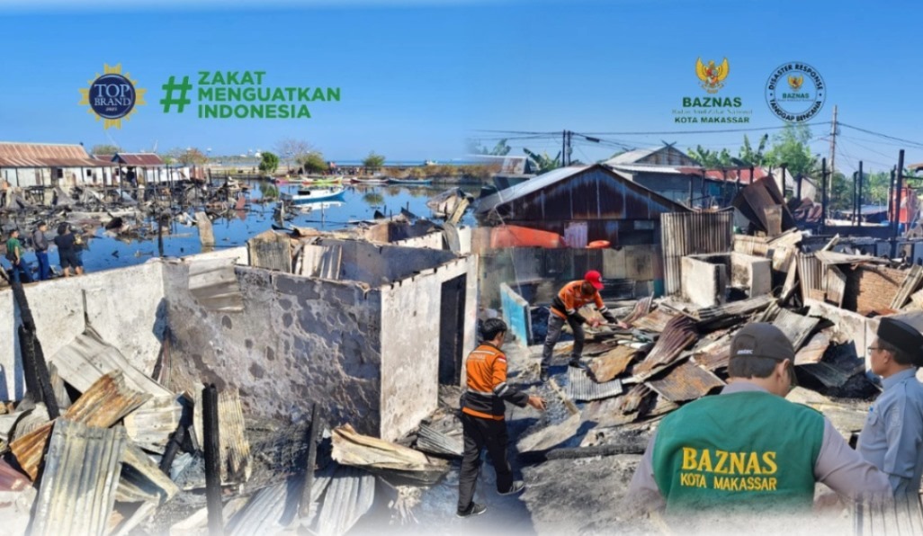 Lebih 300 Jiwa Korban Kebakaran di Tallo Butuh Bantuan BAZNAS Makassar