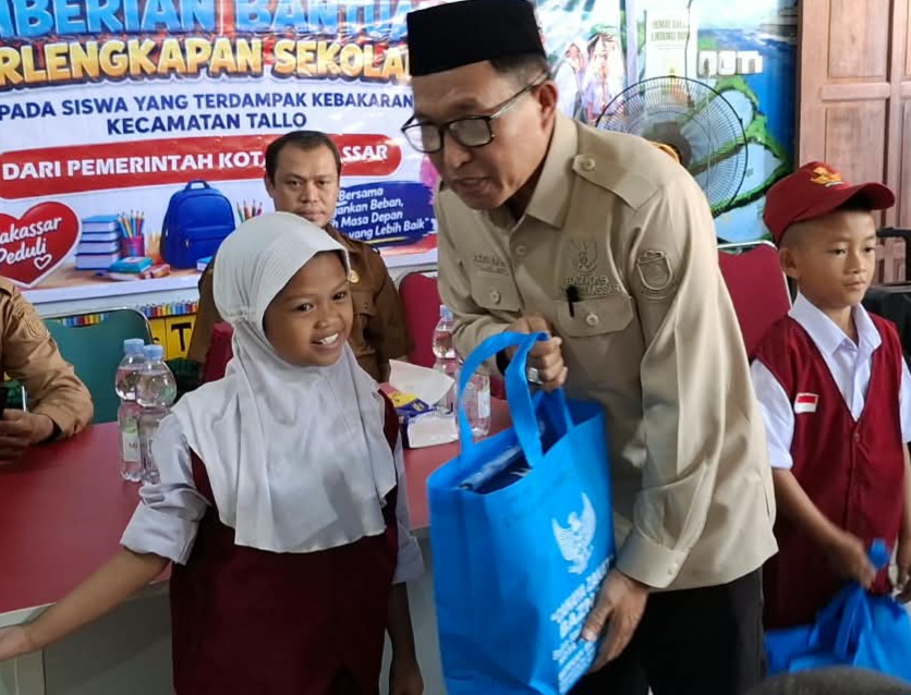 BAZNAS Makassar Hadirkan Senyum Bahagia Anak Anak Korban Kebakaran di Tallo