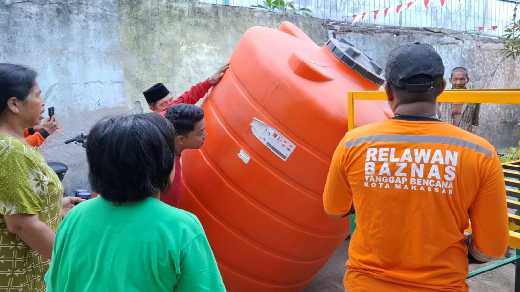 BAZNAS Sediakan Air Bersih bagi 281 Warga Lorong Salekoa Tallo