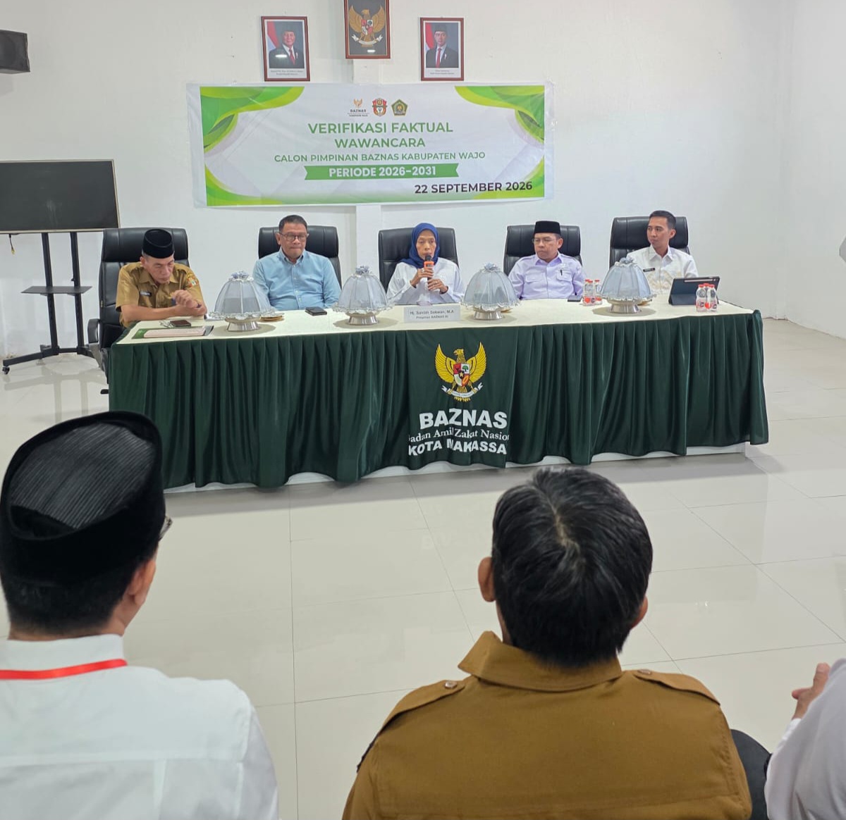 Seleksi Pimpinan BAZNAS Wajo di BAZNAS Makassar, Hj. Saidah Sakwan Minta Amil Negara Pegang  3 Pilar