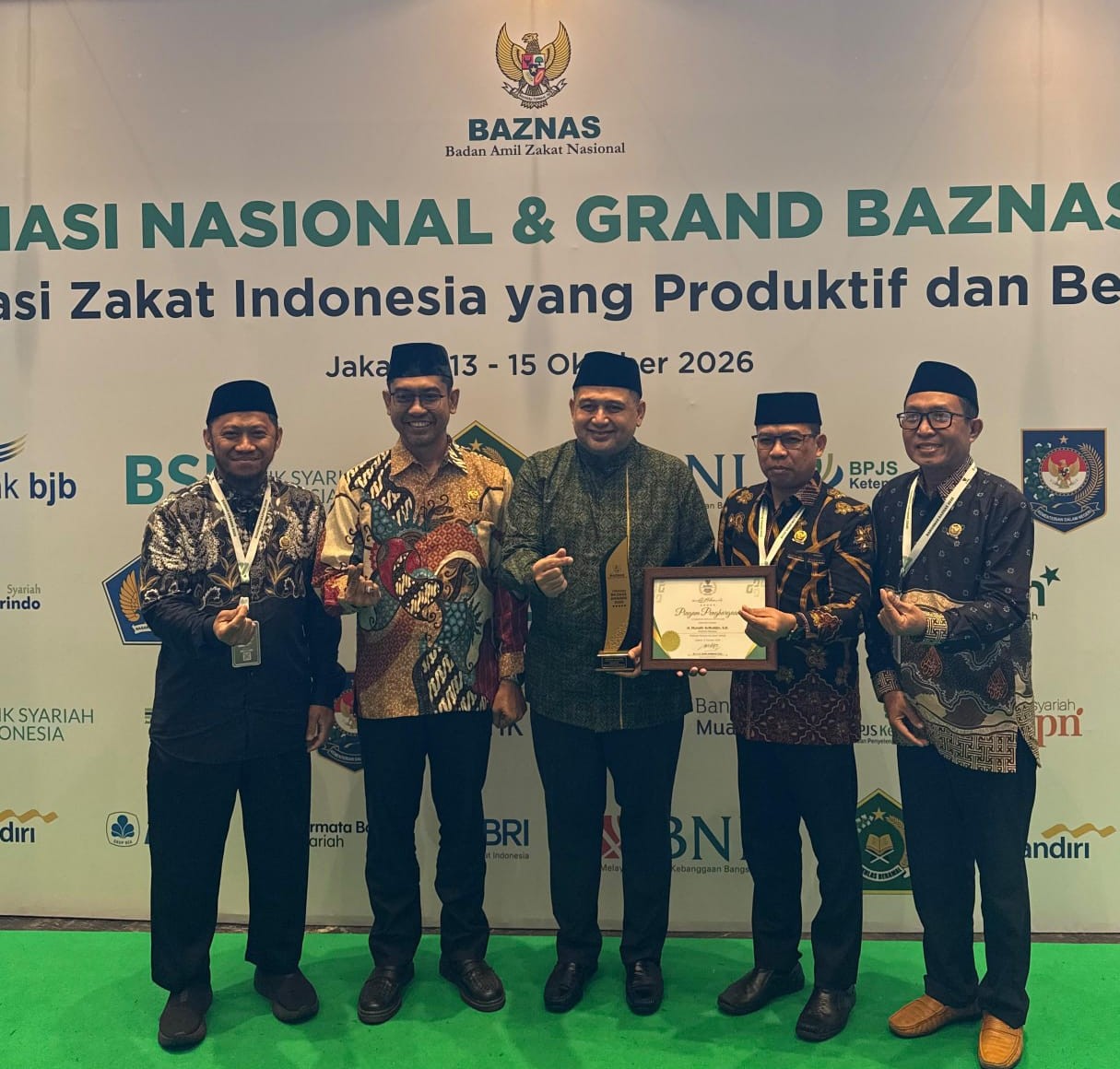 Gagas Kota Filantropi, Walikota Makassar Dapat Penghargaan Grand  BAZNAS Award  2026